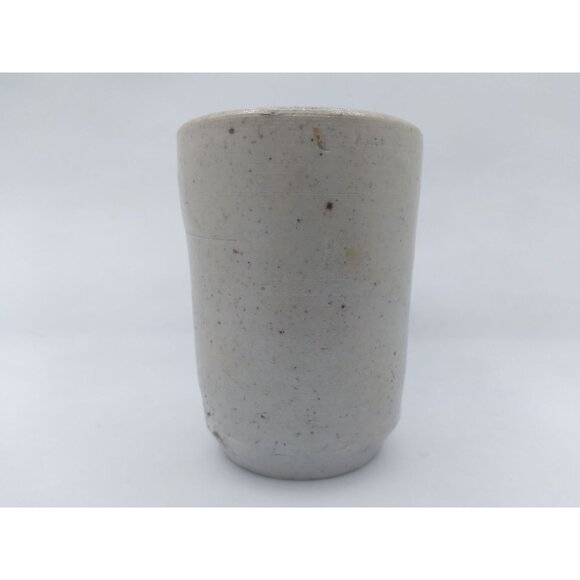 Handmade Ceramic Pottery Cup brutalist rough finish 3.5" Tall Signed by Artist - Picture 14 of 14
